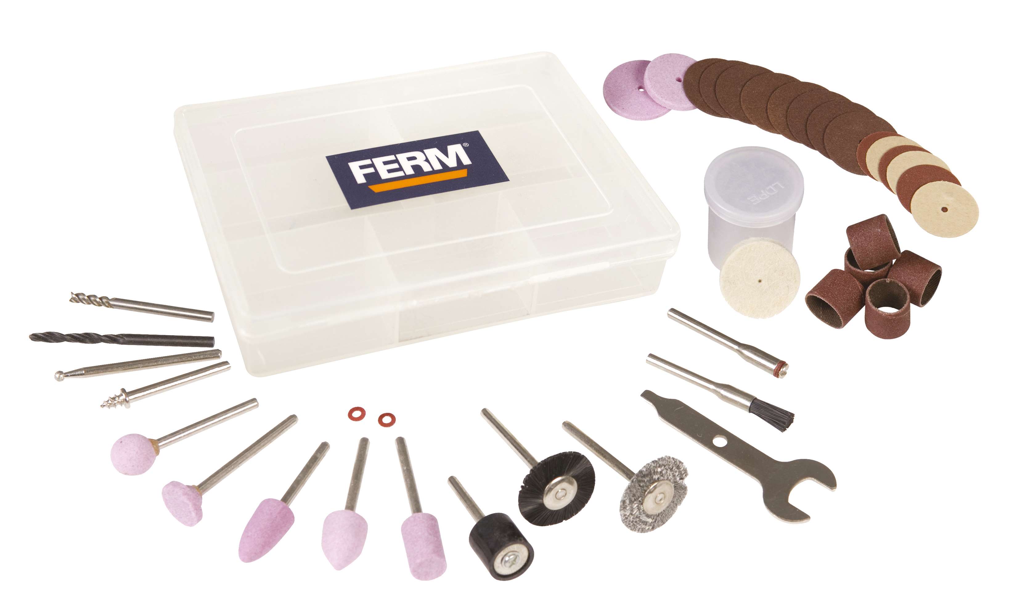 FERM CTA1008 Mini Grinder Accessory Set 40 Pieces
