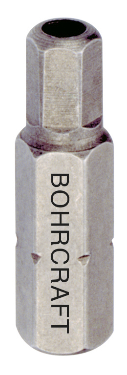 BOHRCRAFT 61701501025 Tamper Resistant Hex Screw Inserts 1/4 10 mm L=25 mm, pack of 100 pcs