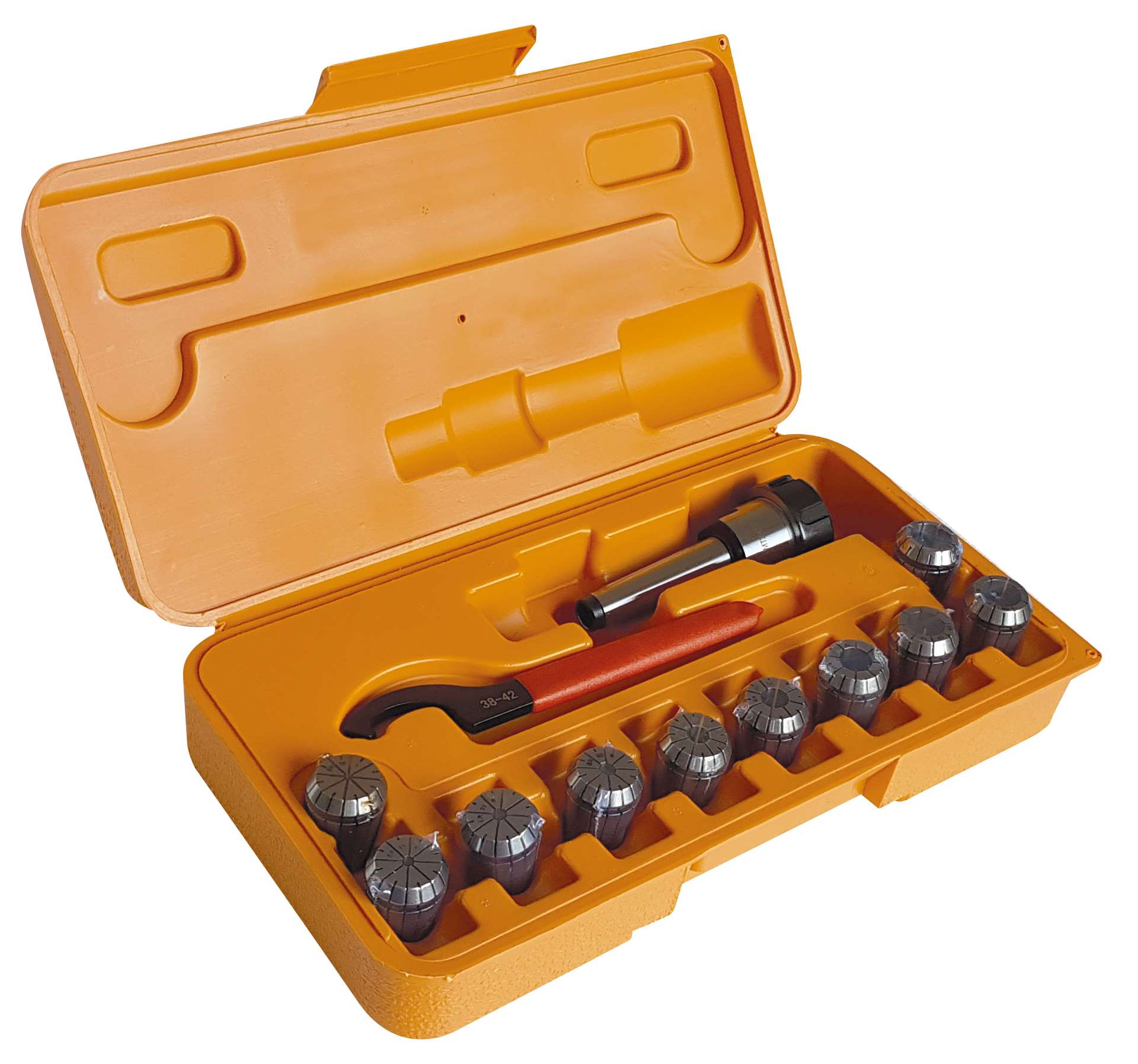 PRT METALLO MS2ER2510 Assortment of collet chucks DIN 6499/B Morse Taper DIN 228/A CM2 ER25