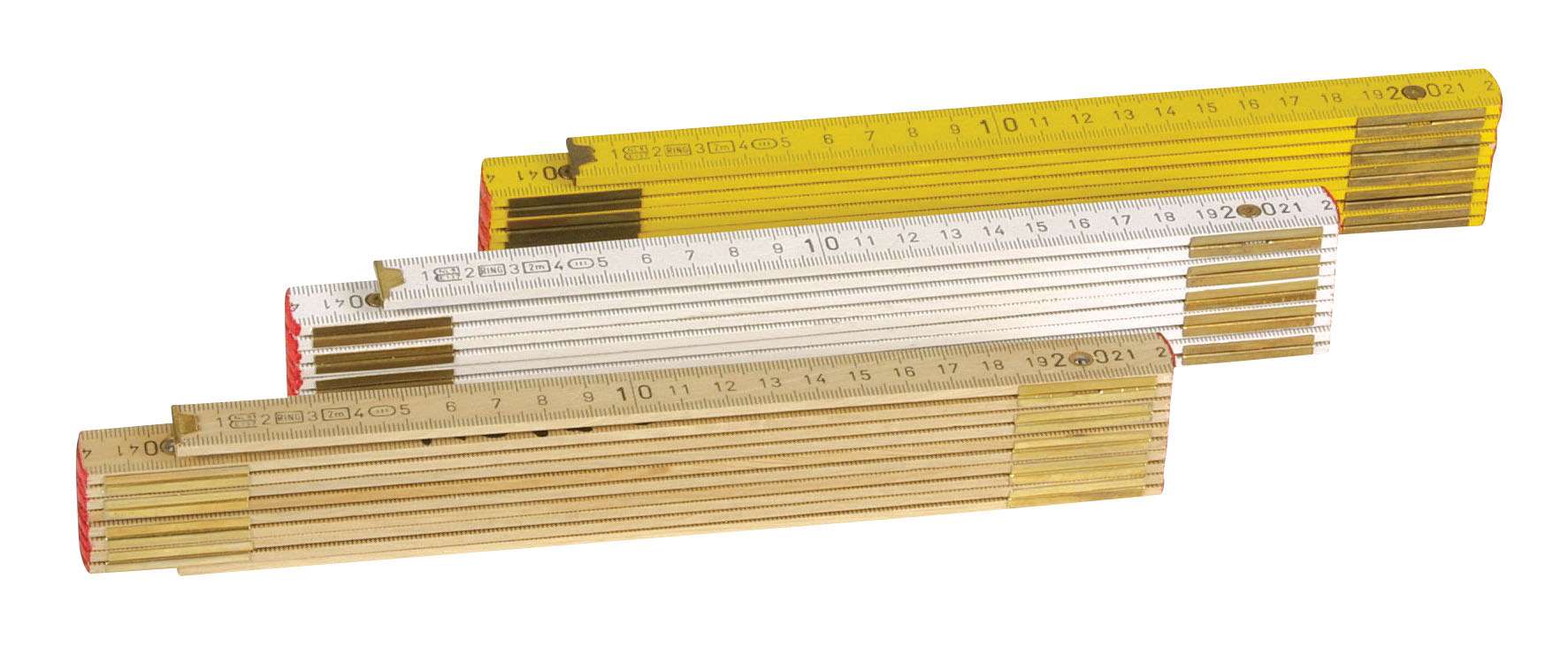 IORI 10105.USO2 Double wooden tape measure, maple use, 2 m