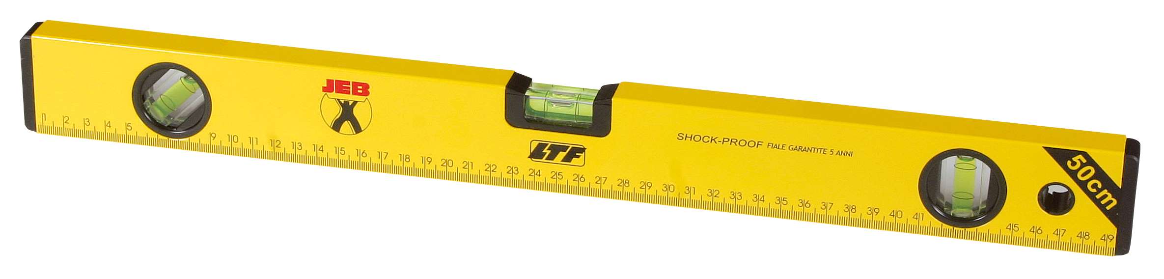IORI 12190.60 Shockproof spirit level with 3 vials, 60 cm