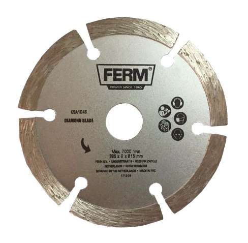 FERM CSA1046 Segmented diamond disc ø 85 mm (for circular saw CSM1043)