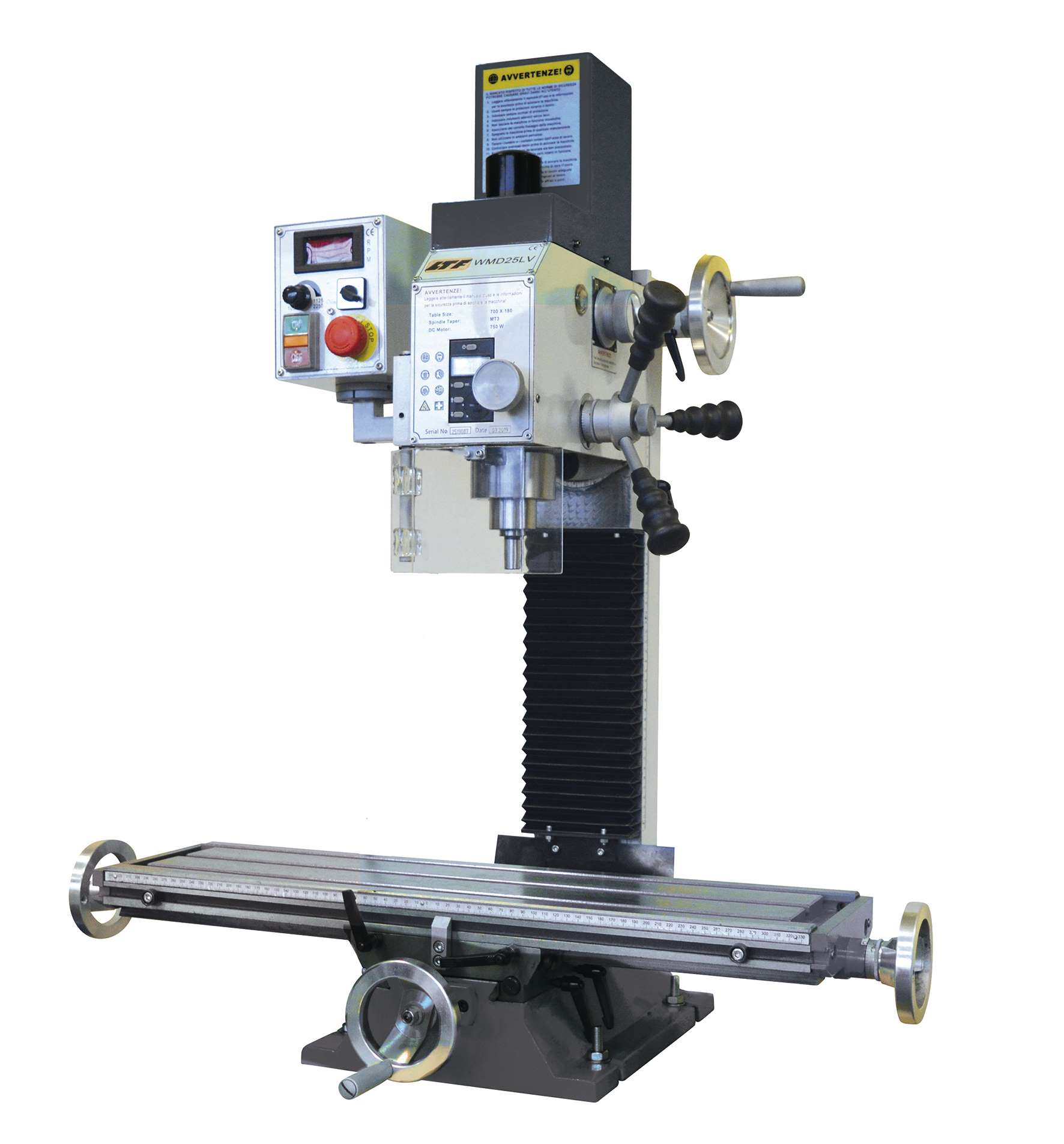 LTF MACHINE TOOLS 058225000 Drill mill with continuously adjustable drive, drilling ø 25 mm