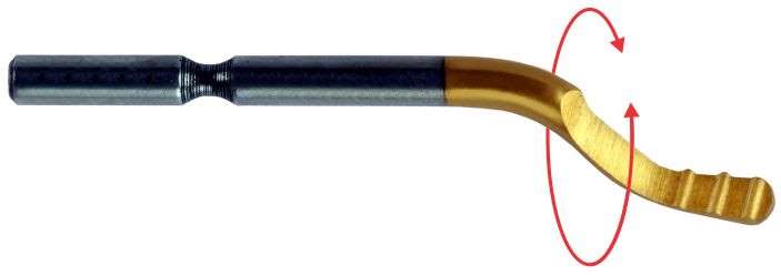 LTF 6012.08 Long-lasting tin-coated blade for hard materials, pack of 10 pcs