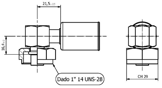 Pipe fitting ROTOLOCK 90° 13/32