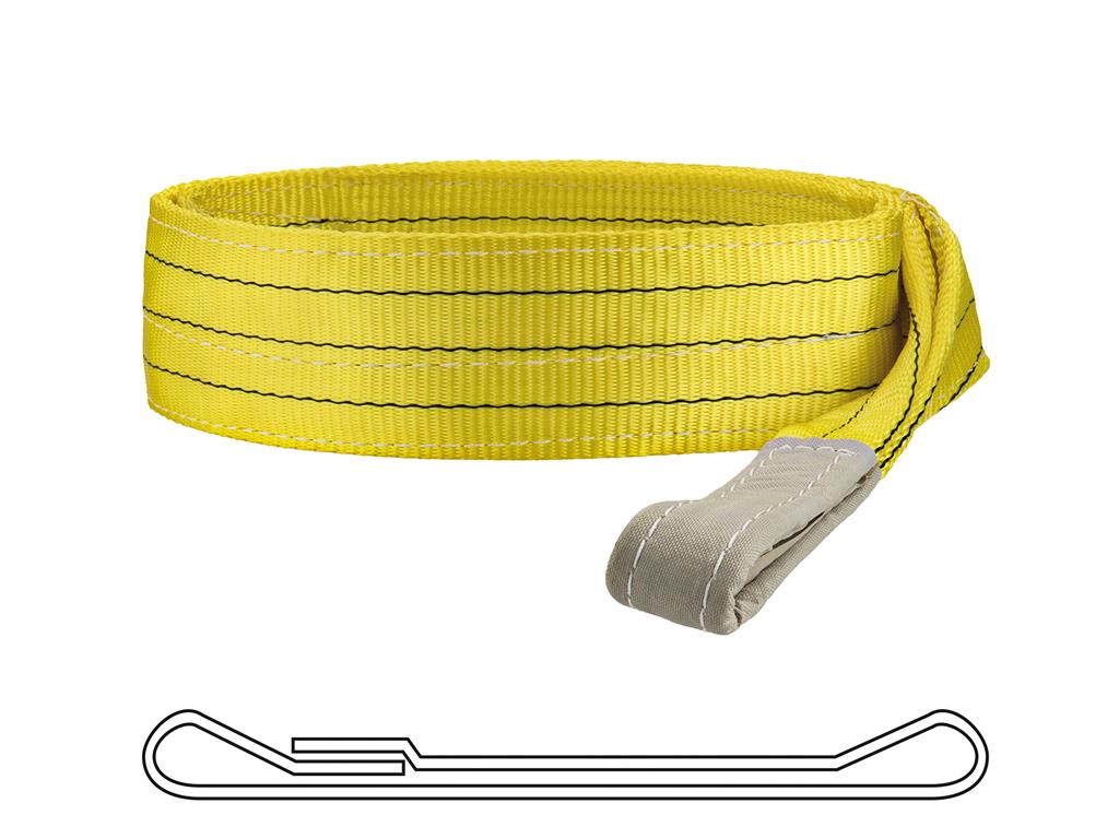 MURTRA EAD10000300100 Double-layer open flat lifting slings with rings, width 300mm, length 10m, capacity x1=10000kg