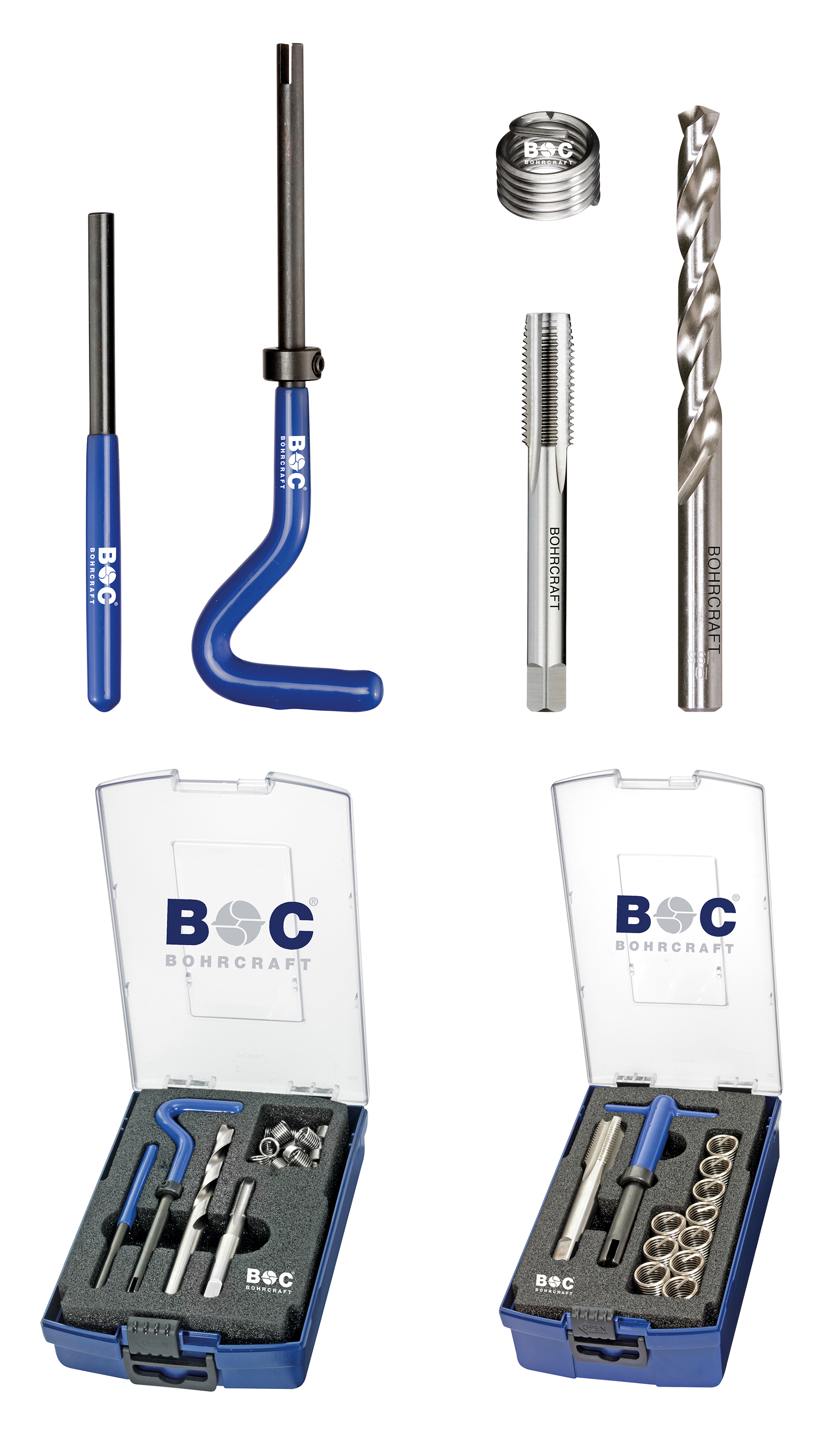 BOHRCRAFT 46011332400 HSS-G Thread Repair Set M24, 3 mm pitch