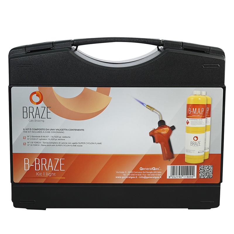 Kit 1 LIGHT for Braze Welding in case (Flame temperature up to 3,100°C/5,612 °F)