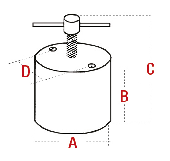 MAGNETIC APPS 236.02 Round magnetic fastener Ø 54 mm