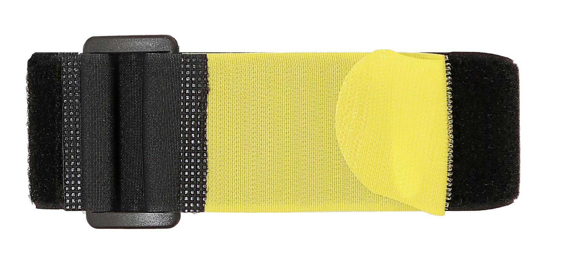 MURTRA TAP2250/00002AN4 Black/yellow tape with buckle and TAPCRO® system 25x700 mm 2 pcs