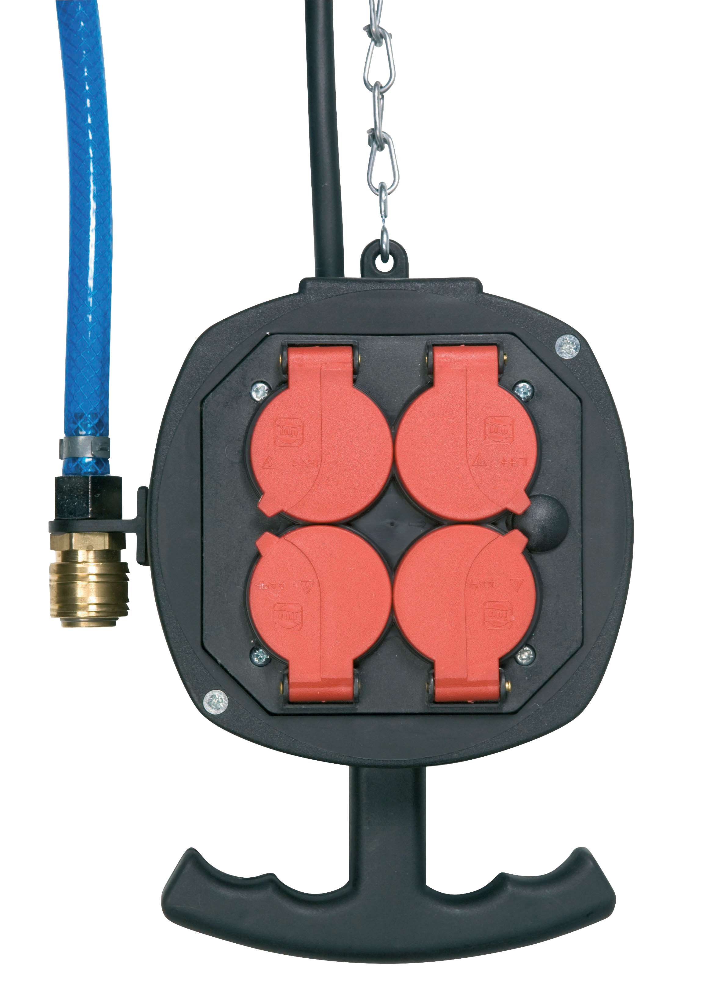 AIRCRAFT 2100001 Power distributor with 4 sockets and IP44 protection