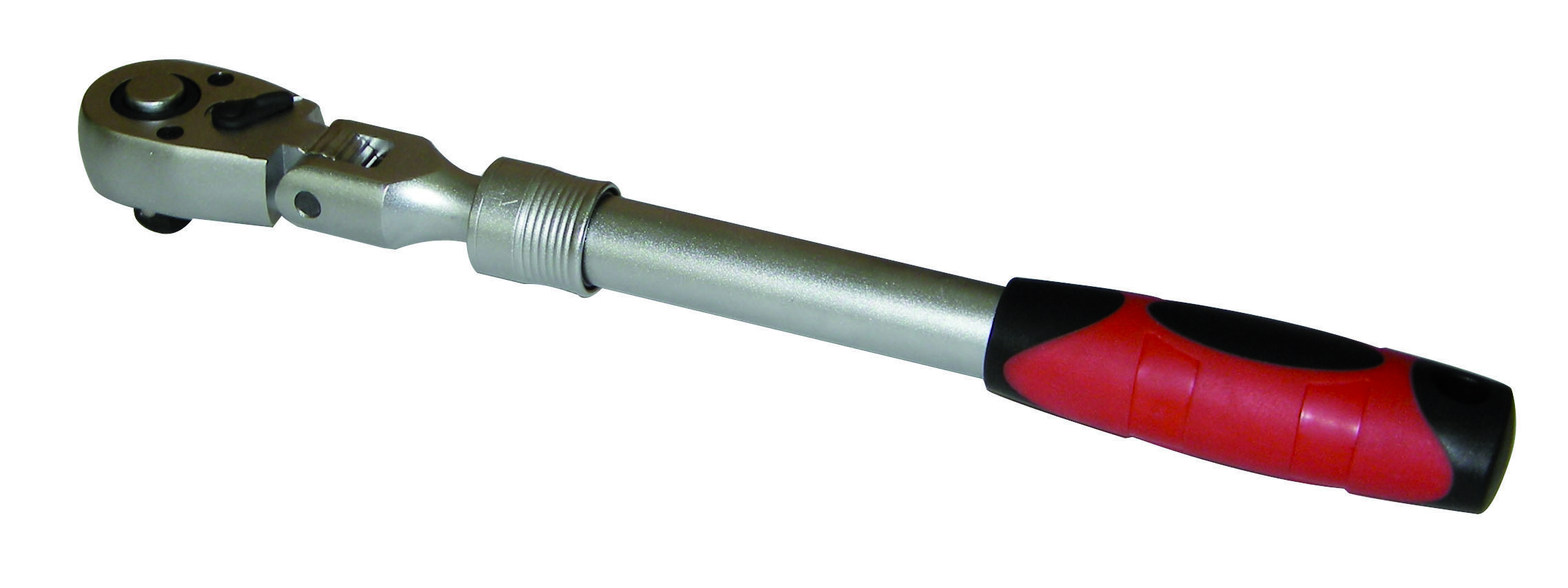 KRAVM E07018 Extendable ratchet adjustable to 180° with 1/4" drive