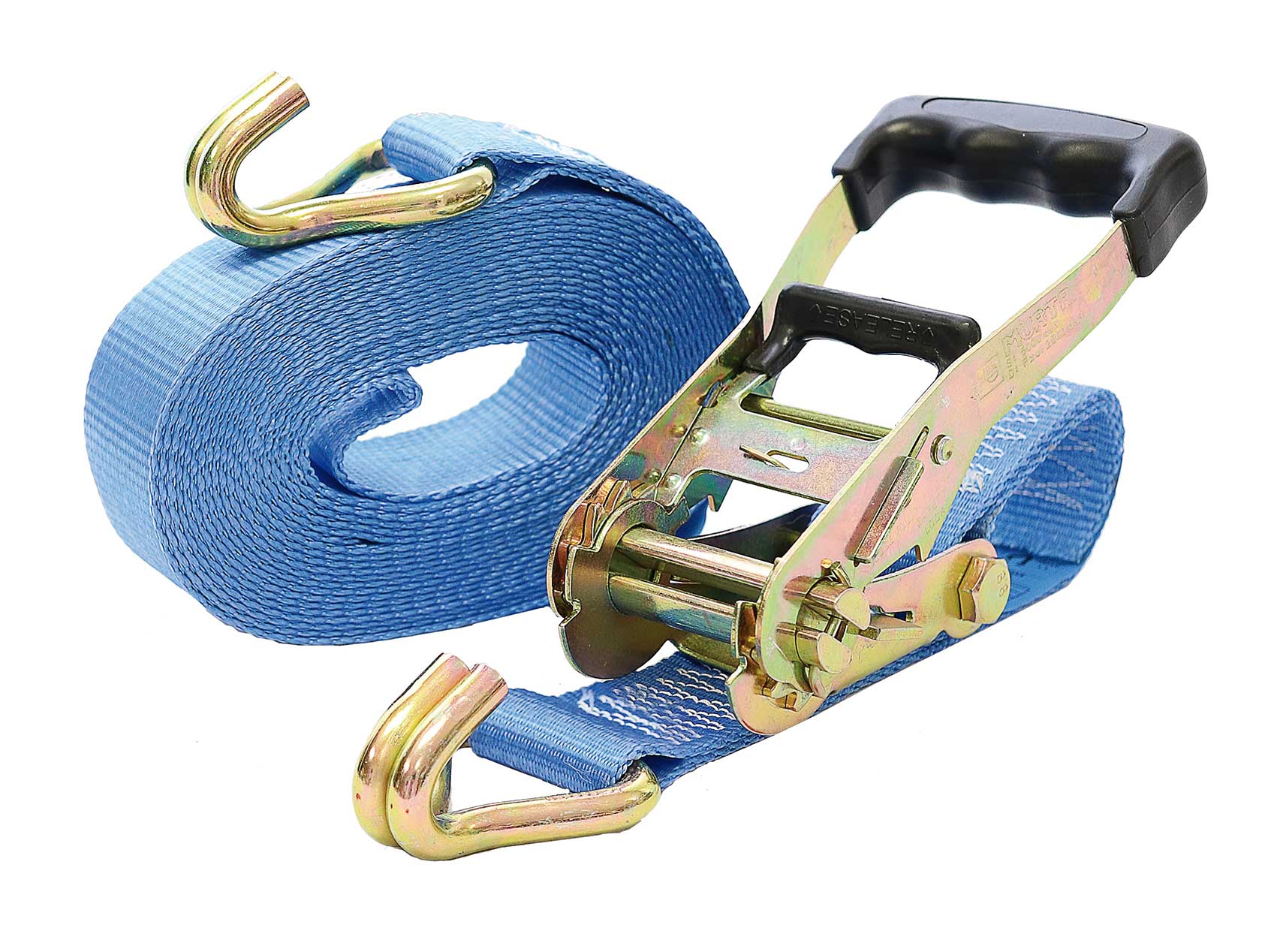 MURTRA 408050/64-12 Anchorage system with hook, width 50mm, length 12m, capacity 2000daN, blue strap