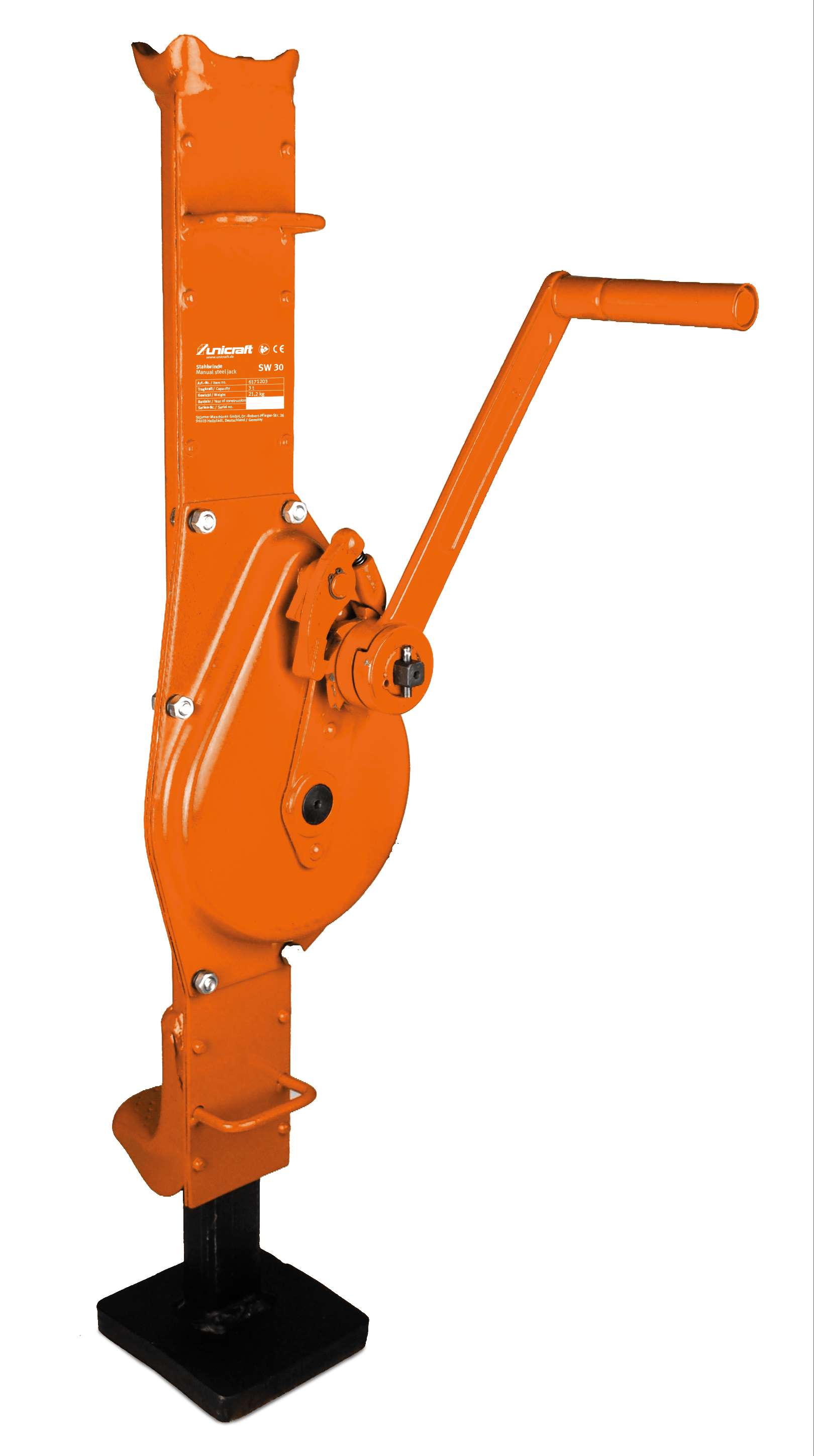 UNICRAFT 6171210 Gear Clamp SW 100, 10 t capacity