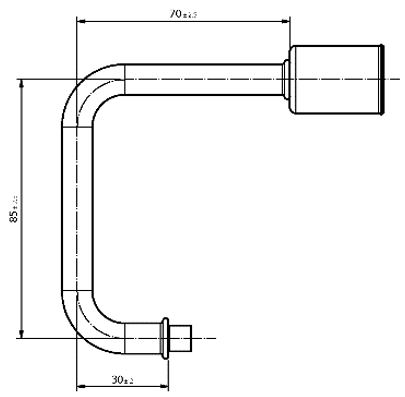 Raccordo MASCHIO 180° PER VALVOLA ESPANS. G6