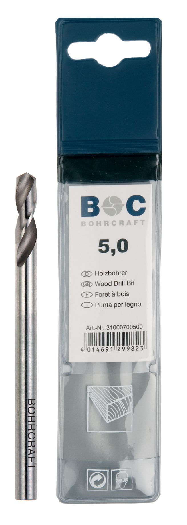 BOHRCRAFT 19360700001 MD centre drill ø 8x102 mm