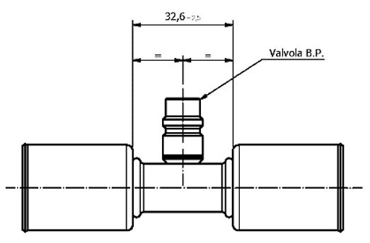 Giunzione DRITTA CON V.P PER Tubo 1/2