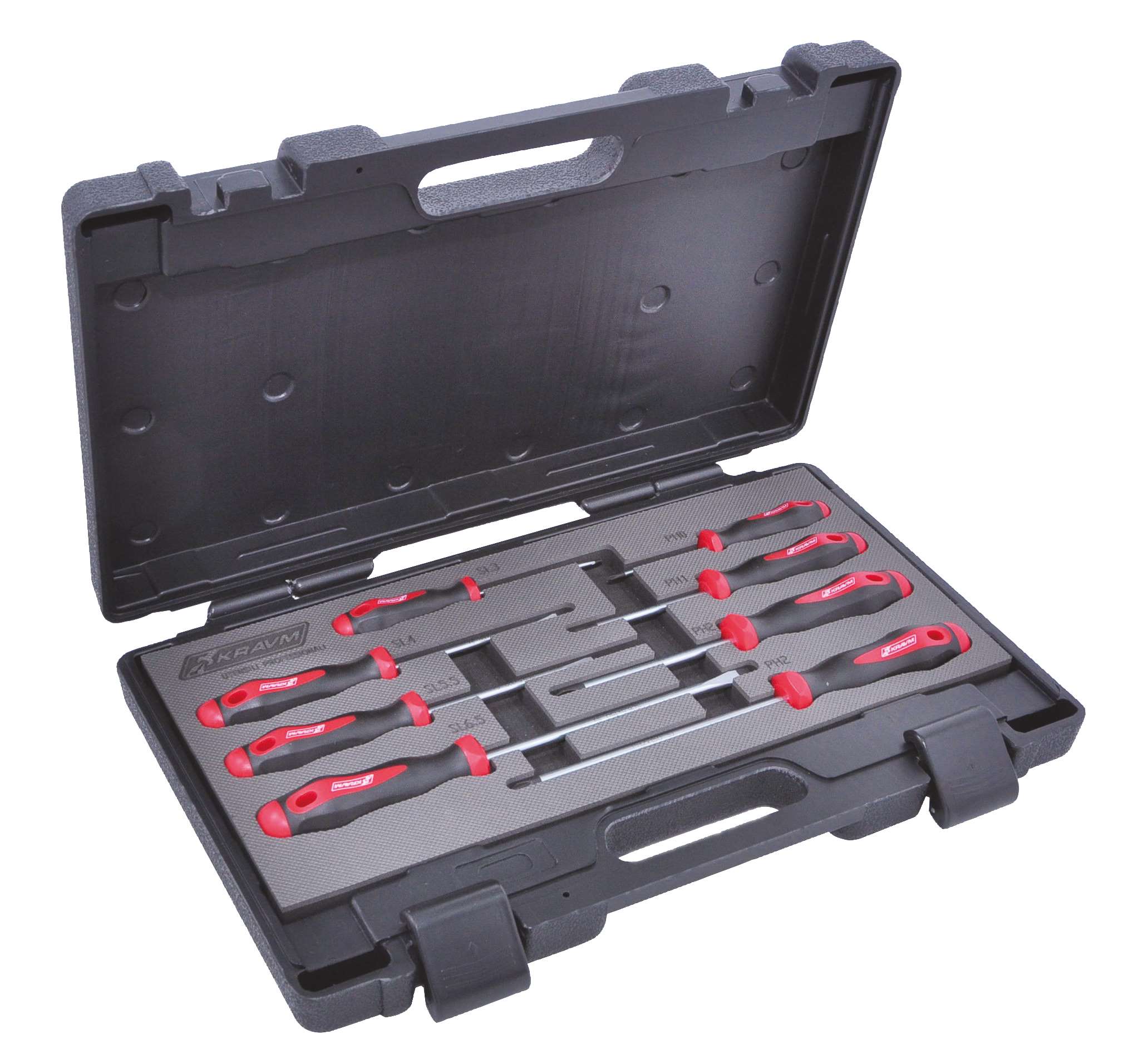 KRAVM E02001 Set of 8 security Torx screwdrivers T10-T45 - ABS case