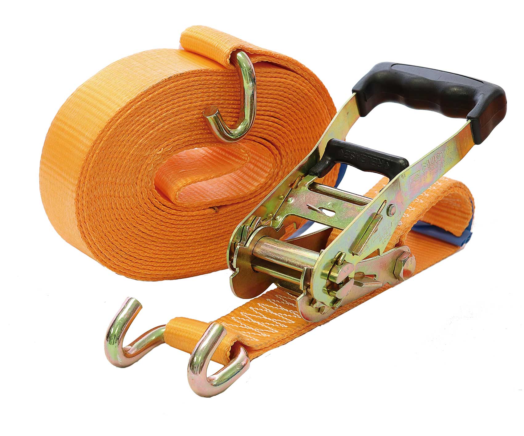 MURTRA 508550/63-12 Anchorage system width 50 mm length 12 m open hook max load 7500 kg orange strap