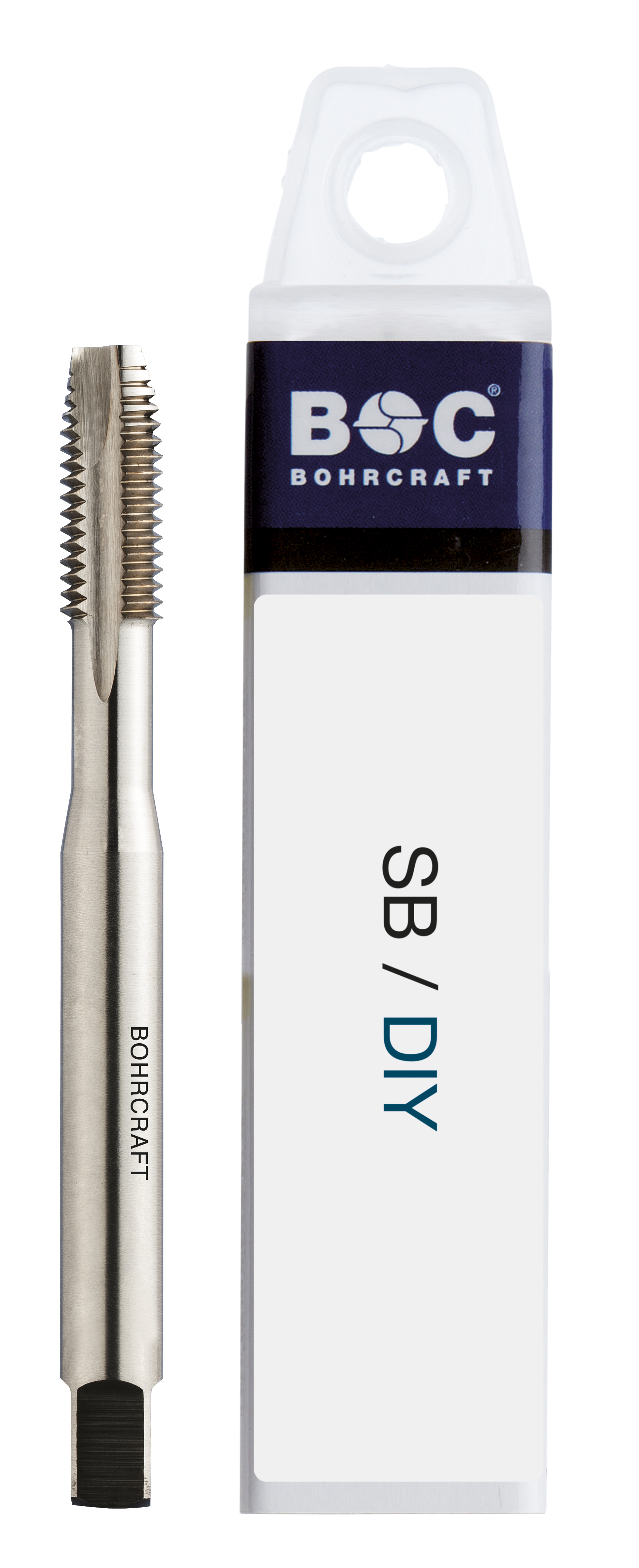BOHRCRAFT 41400700800 Machine Tap HSS-G DIN 371, ISO Metric Thread DIN 13, Form B M8, pack of 1 pc
