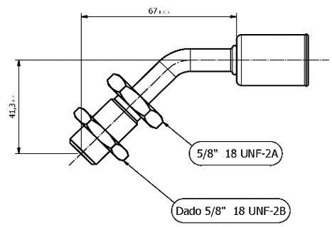 fitting GROMMET 45° MALE THREAD FITTINGS FOR Pipe G6