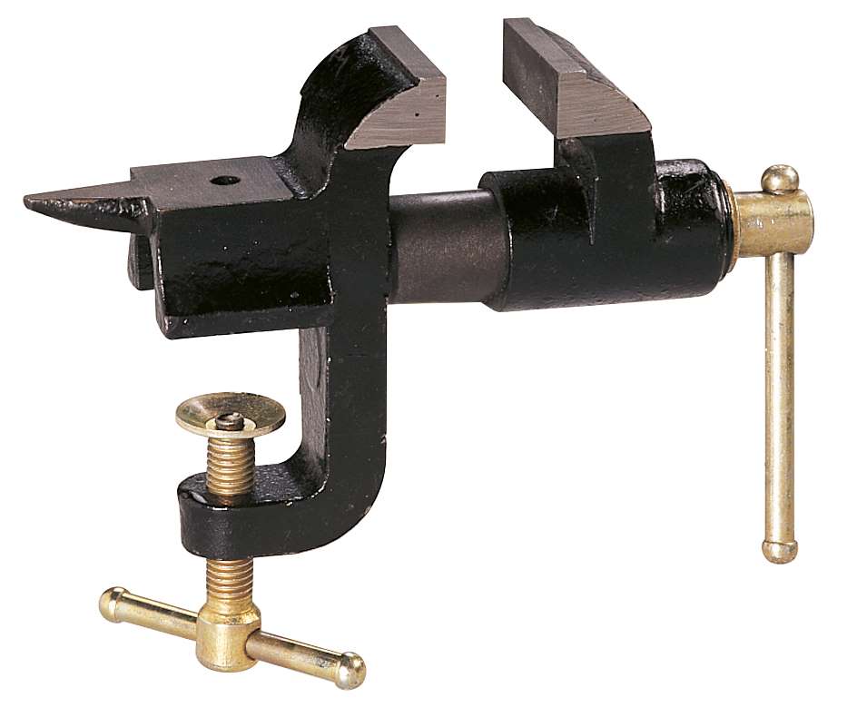 LTF MACHINE TOOLS 113100040 Steel bench vise for precision mechanics, jaw width 40 mm