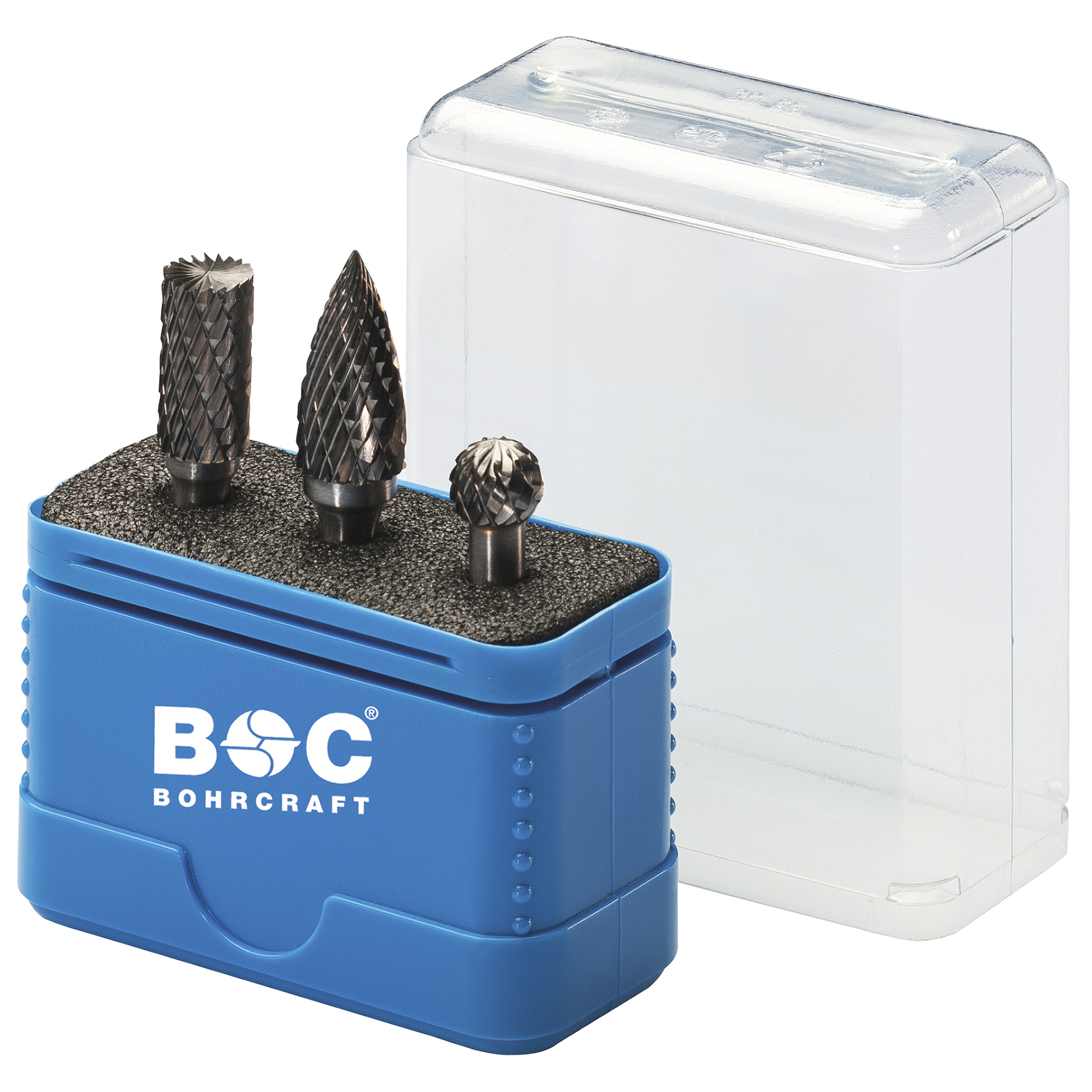 BOHRCRAFT 59001330003 Assortment of rotary burrs shape B-D-G 10 mm 3 pcs.