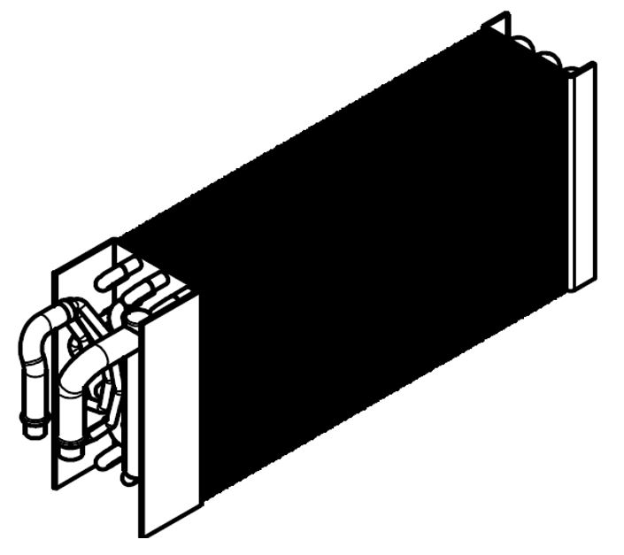 Evaporator - W x H x D Exchange (W x H x D): 301.8 x 152.4 x 73.5