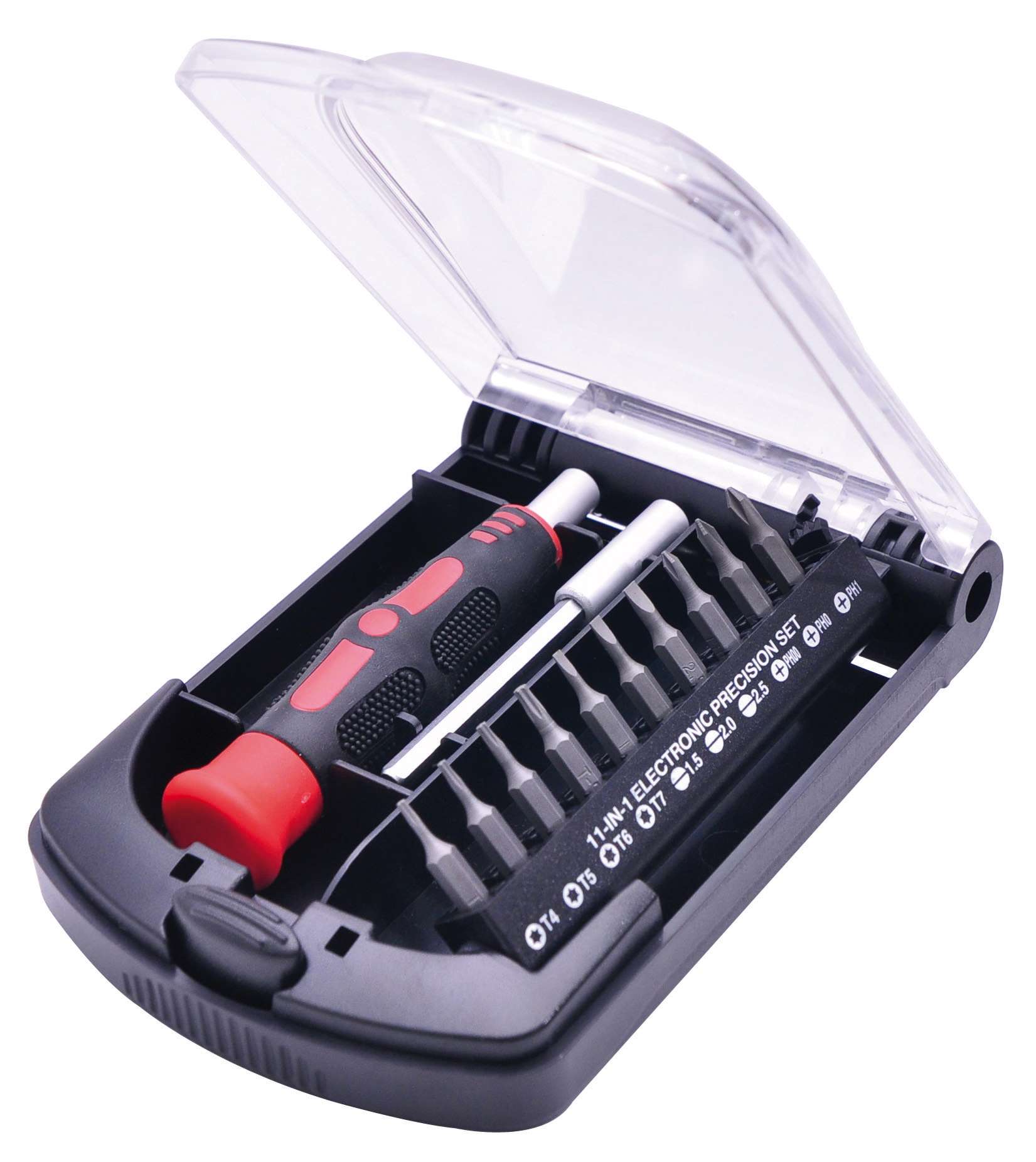 KRAVM E07245 Precision screwdriver 11 in 1 with 70 mm extension