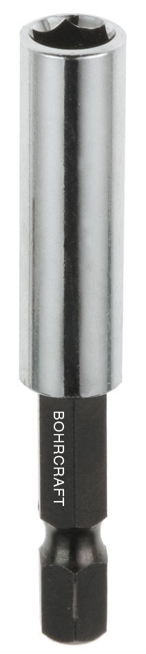 BOHRCRAFT 63001501060 Magnetic insert holder, chrome-plated brass sleeve 1/4 and 6.3 L=60 mm, pack of 25 pcs