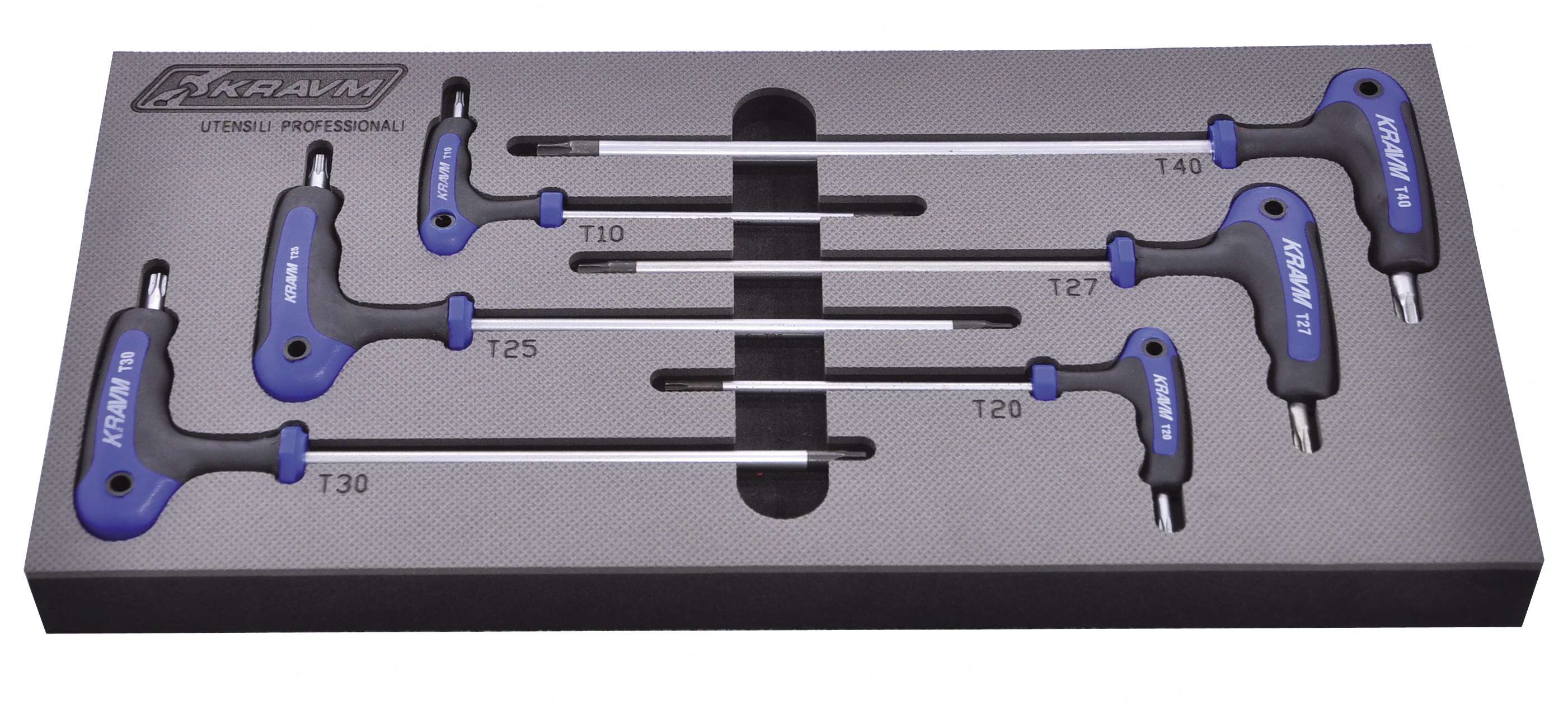 KRAVM E01003 Set of 6 Torx keys T10-T40 - heat shrinkable