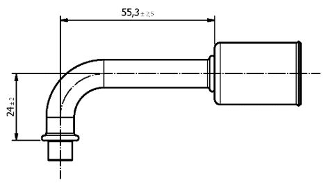 Raccordo per Tubo 5/16 90° VALVOLA ESPANS.G6