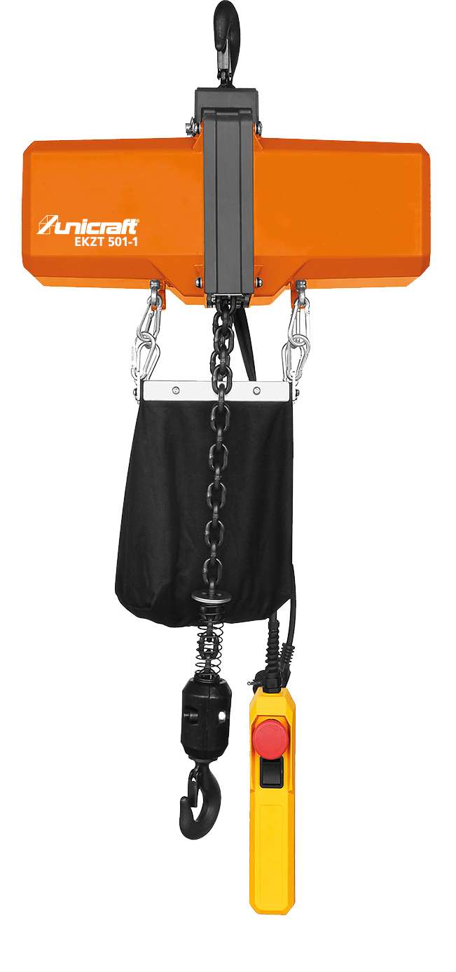 UNICRAFT 6194505 Electric chain hoist, 1 speed, 500 kg capacity