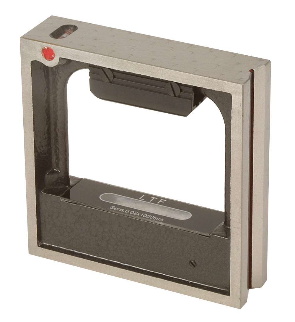 LTF 425.03 Cast iron square spirit level 250 mm - sensitivity 0.35x1000 mm