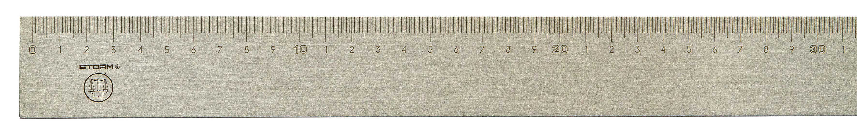 LTF 229.200 Precision steel millimetre ruler, length 2,000 mm