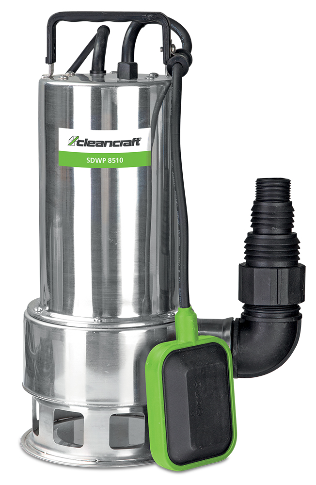 CLEANCRAFT 7520250 Submersible pump kit for clean and dirty water, flow rate 167 l/min, model SDWP 8510