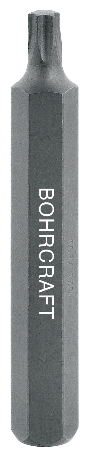 BOHRCRAFT 66171500830 Tamper Resistant Torx Hex Screw Inserts, 10 mm hex shank, 8 mm L=30 mm, pack of 5 pcs