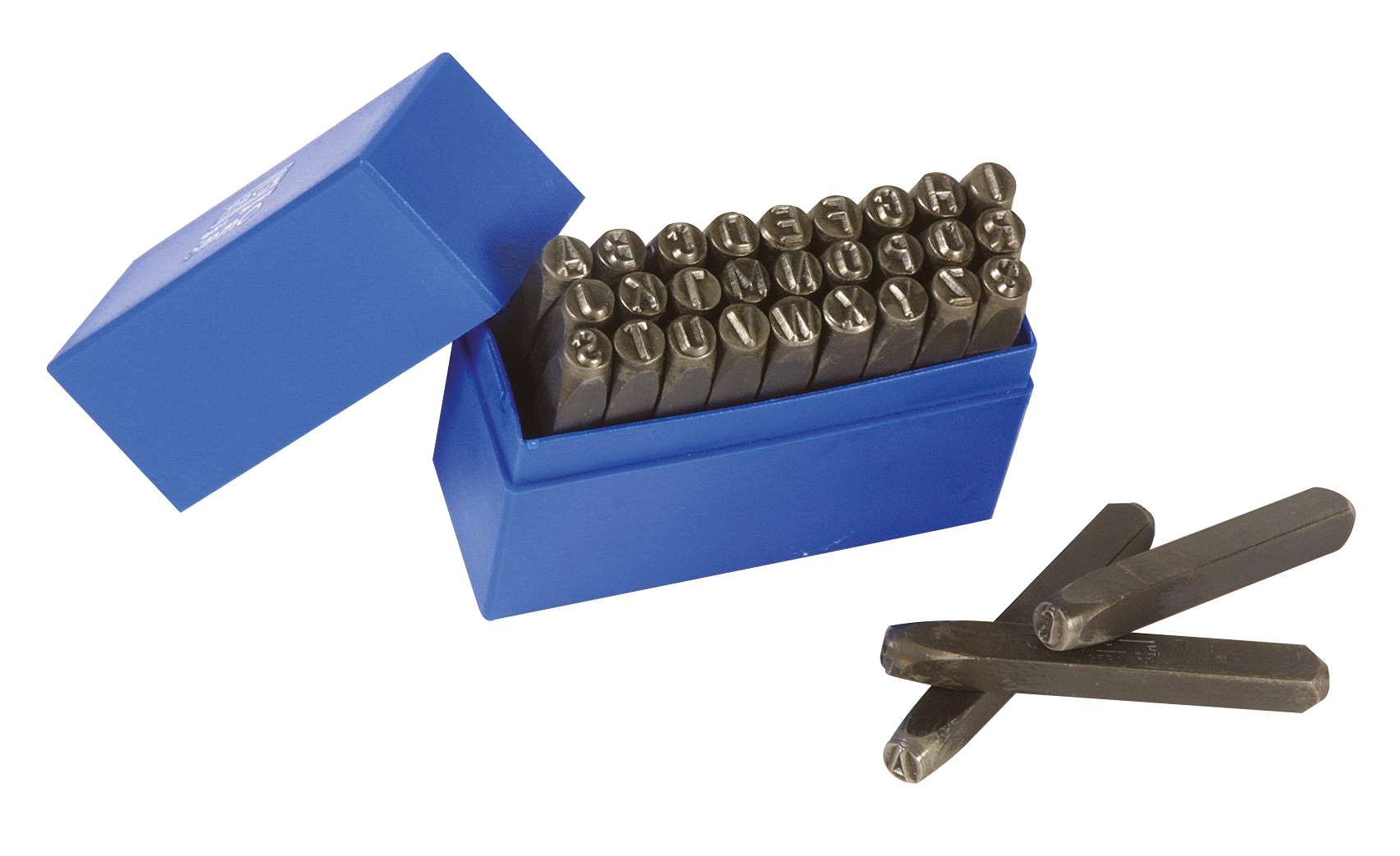 LTF 261.07 27 hardened steel punches "letters" 7 mm