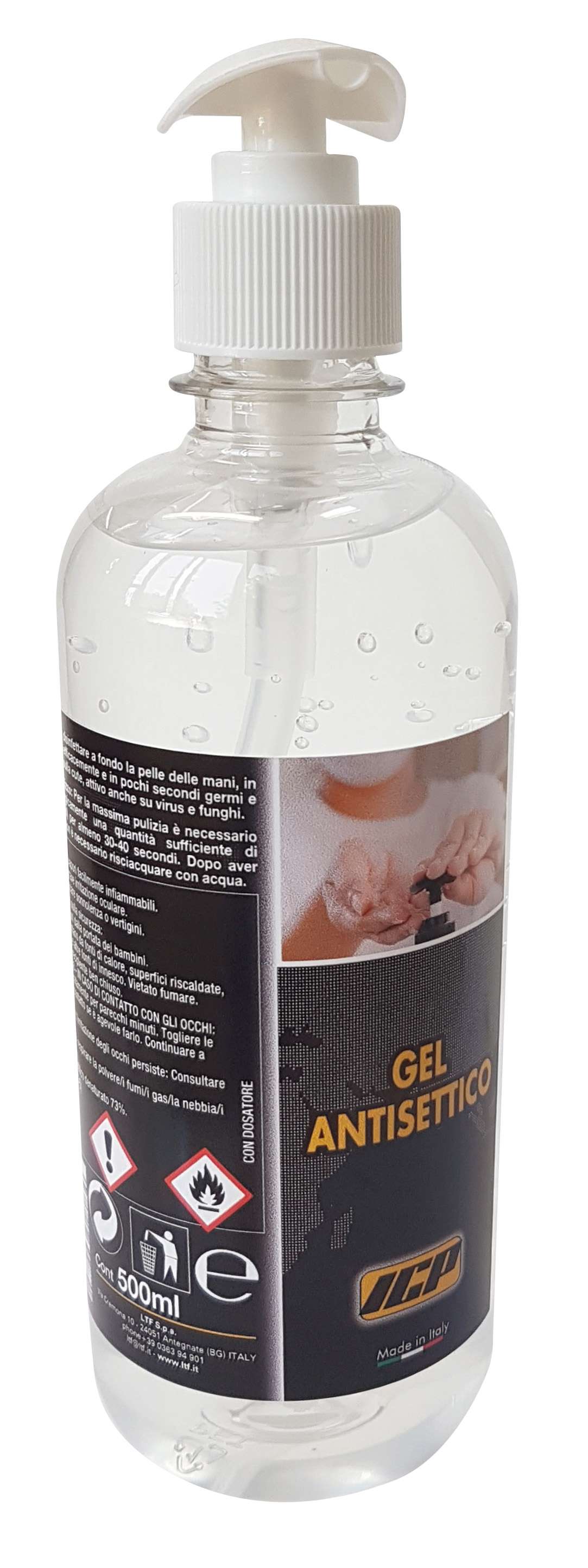 ICP ICP00500GID Hand sanitising gel 500 ml with dispenser
