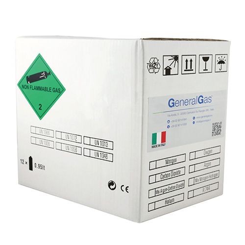 G-MIX cylinder - nitrogen-hydrogen leak detector mixture - 6-piece package