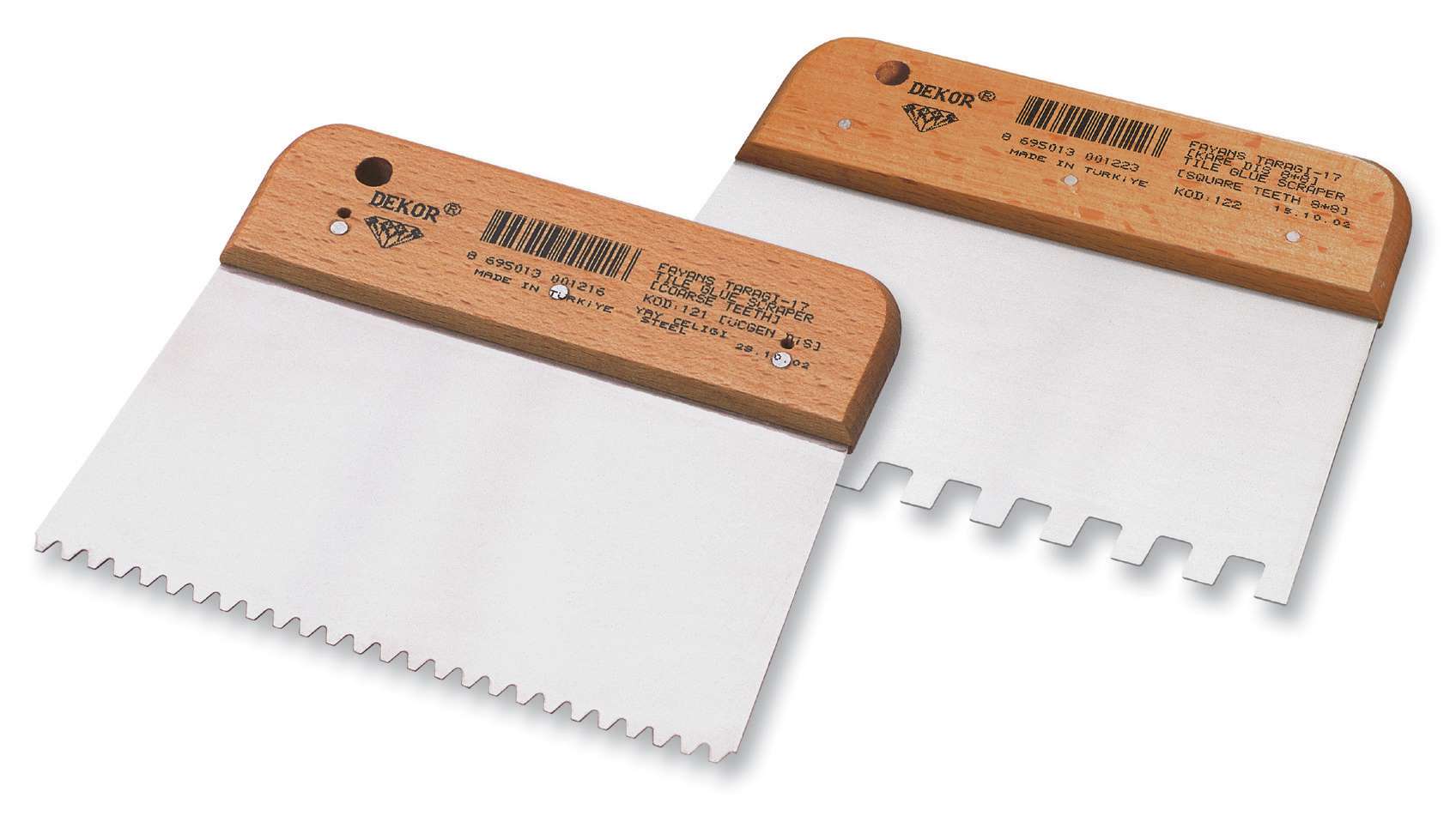 IORI 15040.060 Notched trowel 6x6 mm 170 mm