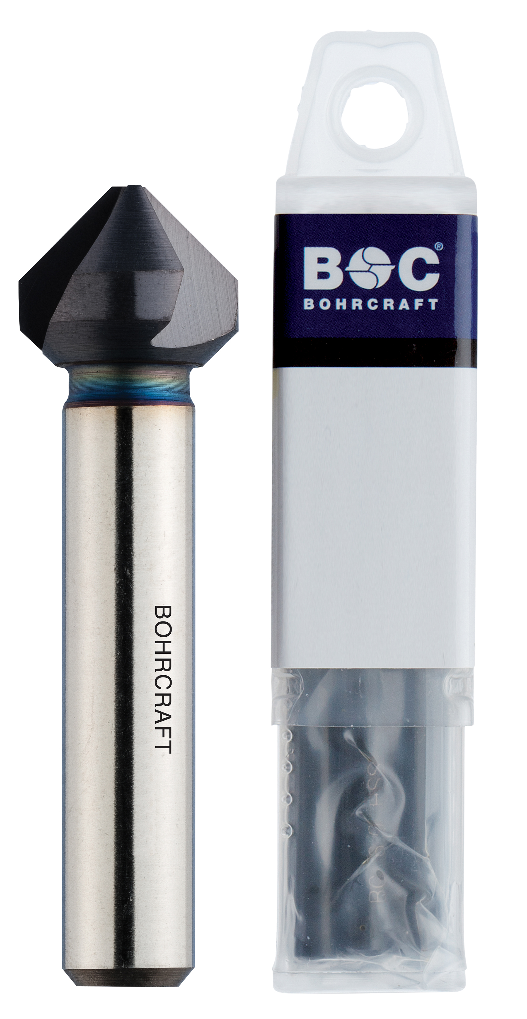 BOHRCRAFT 17020328090 Countersink HSS-TiAlN DIN 335, form C 90°, cylindrical shank ø 28.0 mm, pack of 1 pc