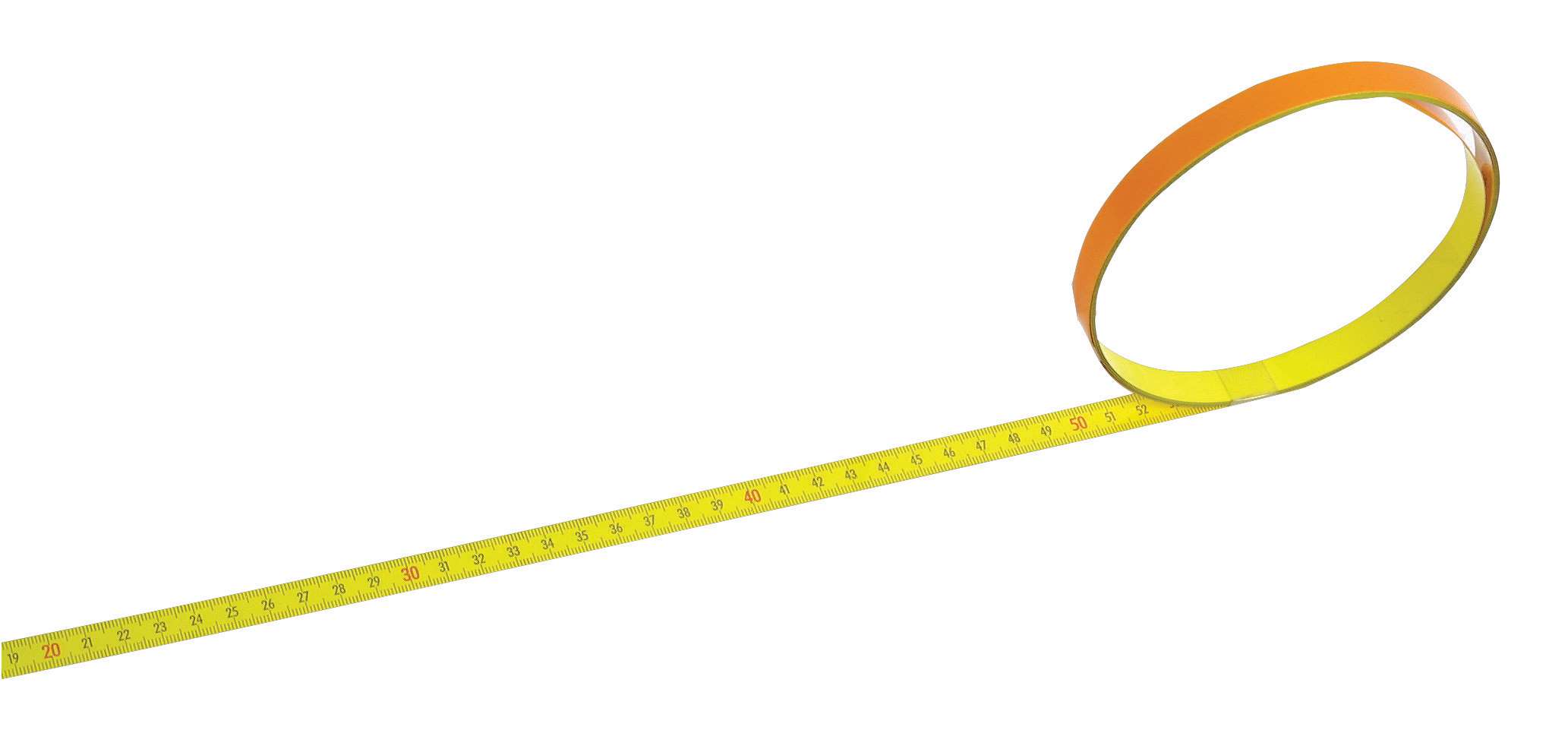 IORI 14149 Yellow graduated tape with double-sided adhesive left-right 5 m