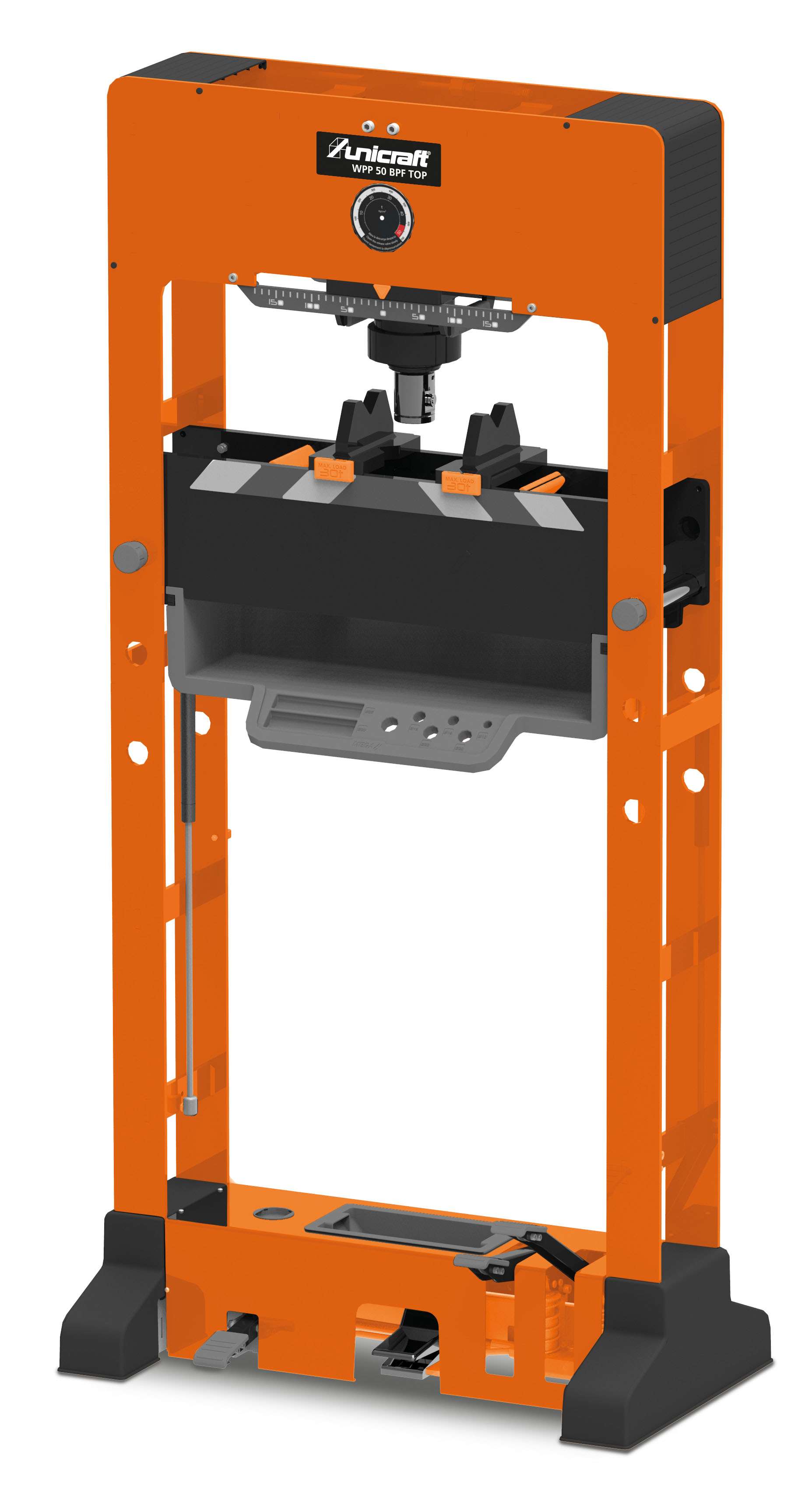 UNICRAFT 6320151 Reinforced Manual Hydraulic Press, 50 t Compression Force