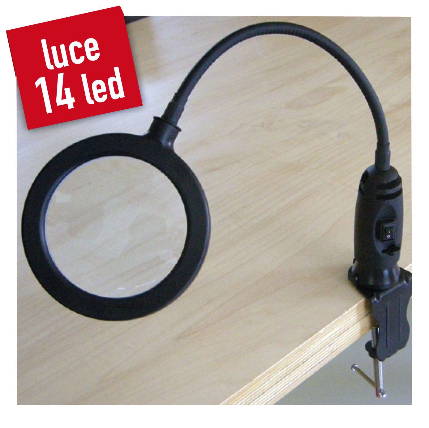 KRAVM E02139 Flexible magnifying glass with magnetic base, lens ø 100 mm