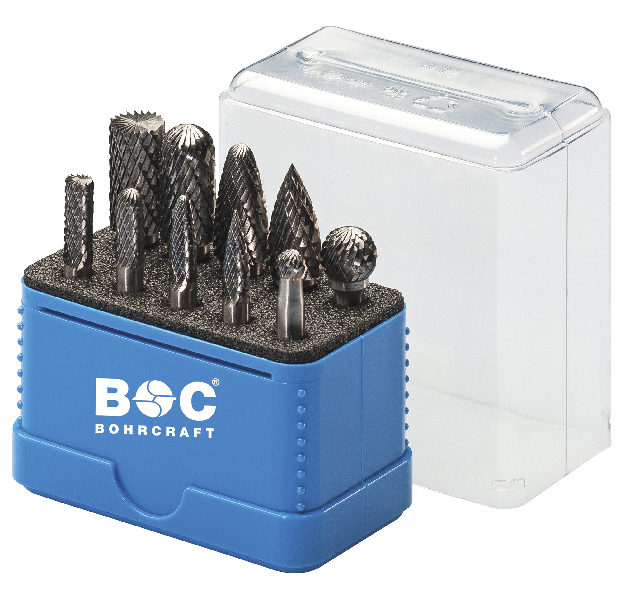 BOHRCRAFT 59051330015 Box in BC fine-tooth rotary burrs, 15 pcs
