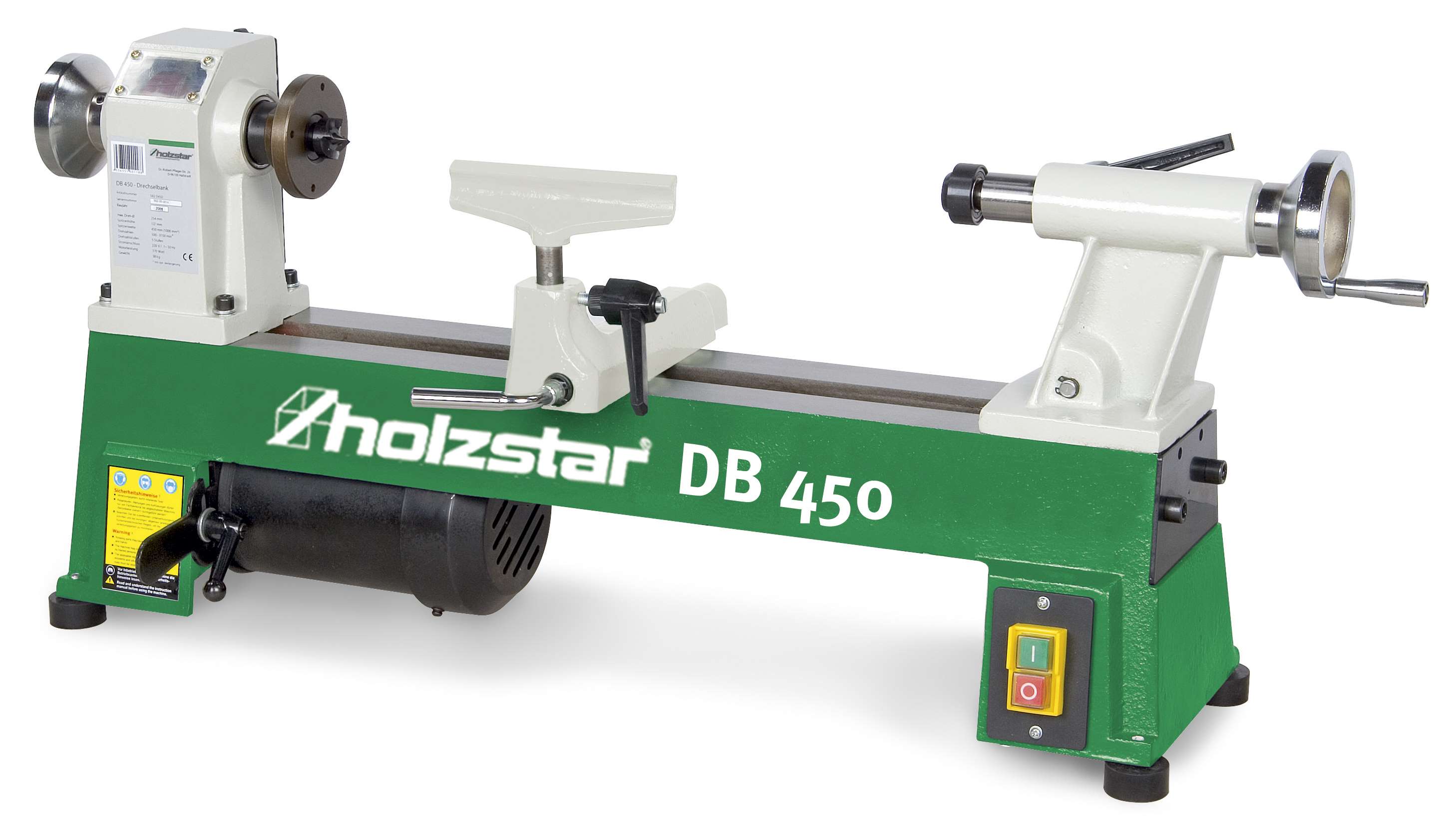 HOLZKRAFT 5920450 Small wood lathe max turning diameter 254 mm