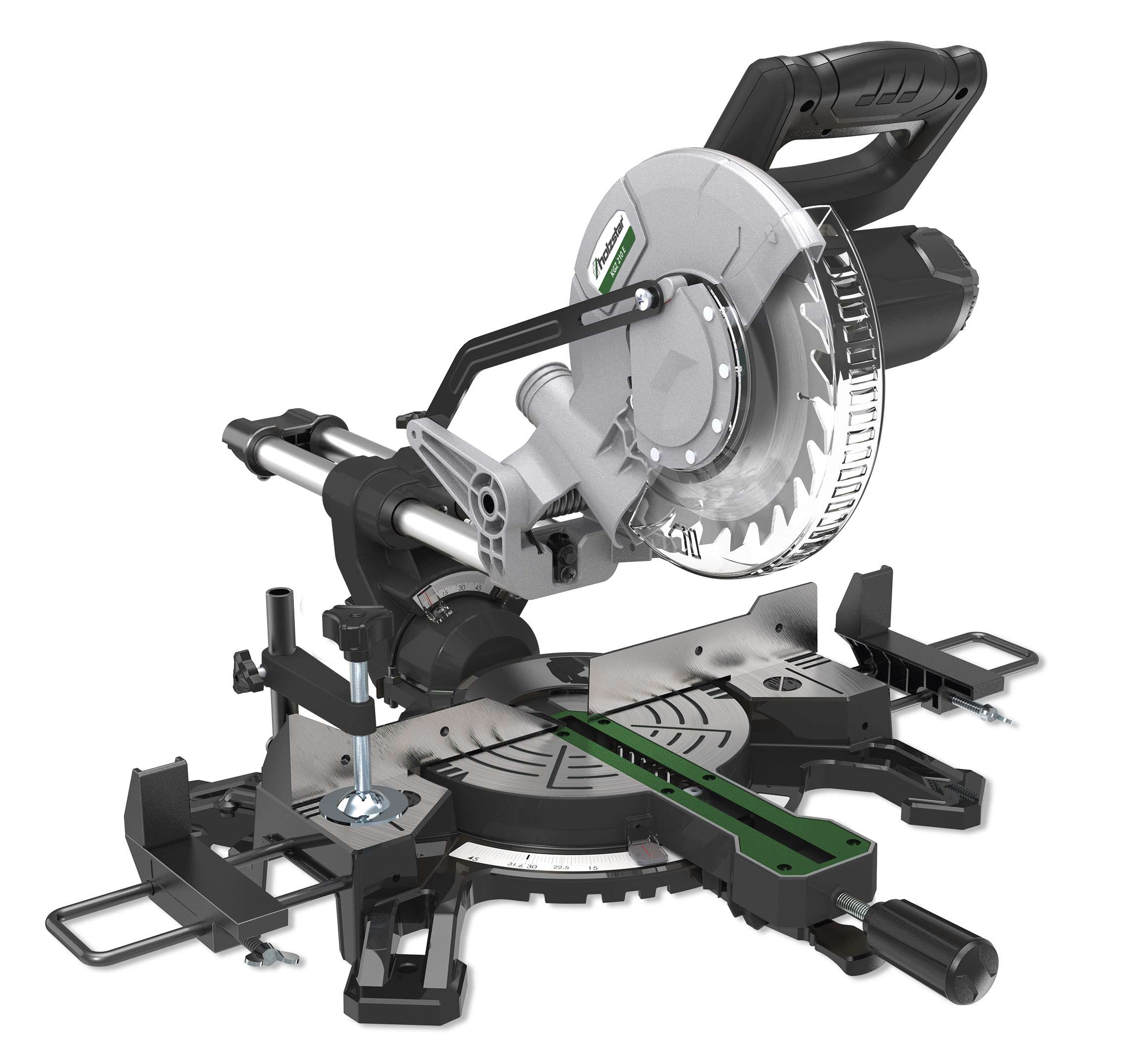 HOLZKRAFT 5702210 Radial sliding mitre saw ø blade 210 mm, 4500 rpm