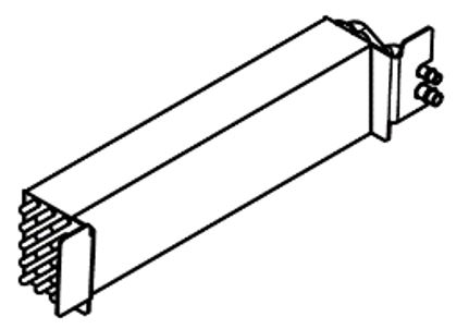 Evaporator (18-004) - Exchange surface (W x H x D): 490 x 125 x 75