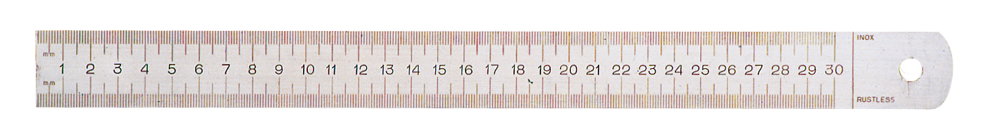 LTF 256.05 Semi-rigid ruler, mm-inches 2000 mm